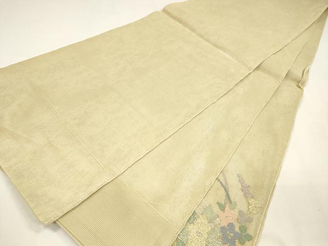 平和屋着物＊夏物　太鼓柄　本袋帯　草花文　金銀糸　正絹　逸品　DABA0075cm_5