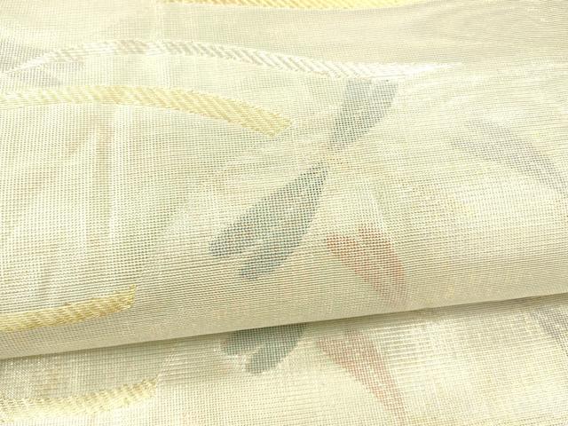 平和屋着物＊夏物　六通柄袋帯　蜻蛉　金銀糸　正絹　逸品　DAAX0194cm 平和屋着物＊夏物 六通柄袋帯 蜻蛉文 金銀糸 引箔 正絹 逸品