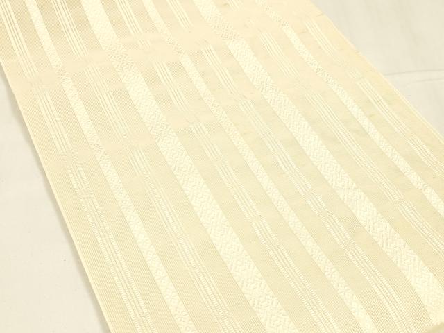 平和屋着物＊夏物　本場筑前博多織　八寸名古屋帯　紗献上　肌色　正絹　逸品　DABA0127cm 平和屋着物＊夏物 本場筑前博多織 八寸名古屋帯 紗献上 肌色 正絹 逸品