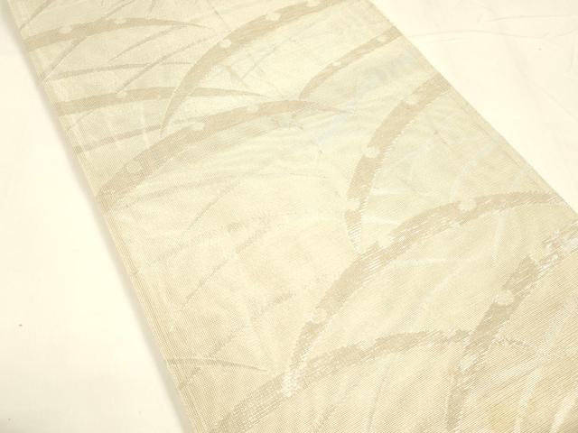平和屋着物＊夏物　全通柄袋帯　雪芝文　銀糸　正絹　逸品　DABA0130cm_1