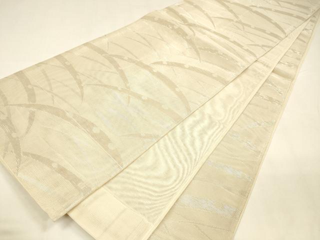 平和屋着物＊夏物　全通柄袋帯　雪芝文　銀糸　正絹　逸品　DABA0130cm_4