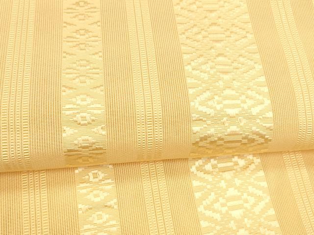 平和屋着物＊夏物　博多織　八寸名古屋帯　献上　杏色　DABA0262cm 平和屋着物＊夏物 博多織 八寸名古屋帯 献上 杏色 DABA0262cmの通販は