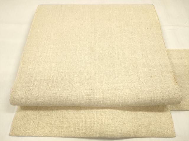 平和屋着物▽スリーシーズン　春夏秋　九寸名古屋帯　紬地　薄香色　正絹　逸品　DABA0285cm 平和屋着物▽スリーシーズン 春夏秋 九寸名古屋帯 紬地 薄香色 正絹