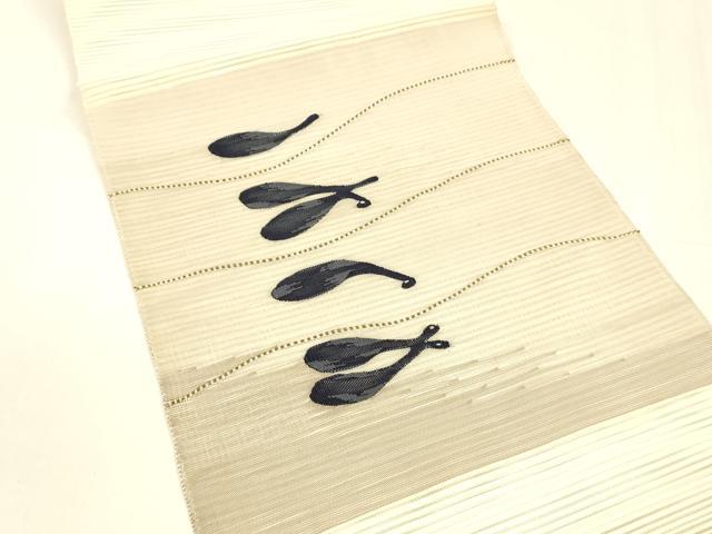 平和屋着物＊夏物　絽綴れ　つけ帯　成り物　正絹　逸品　DABA0308cm_1