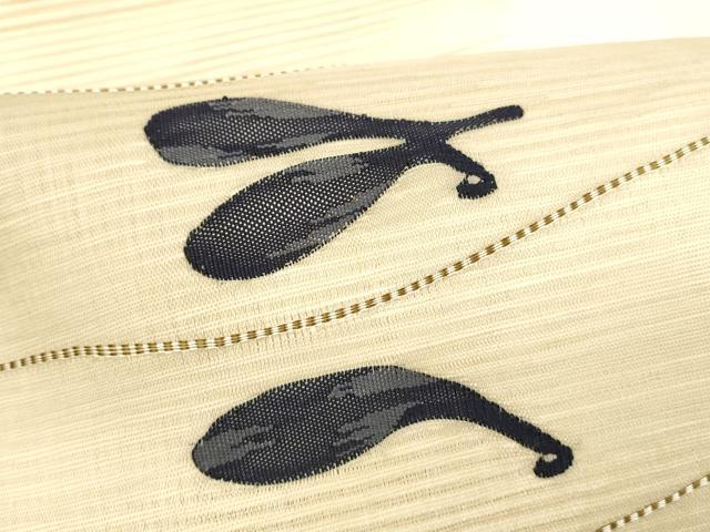平和屋着物＊夏物　絽綴れ　つけ帯　成り物　正絹　逸品　DABA0308cm_3