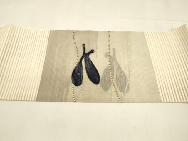 平和屋着物＊夏物　絽綴れ　つけ帯　成り物　正絹　逸品　DABA0308cm_4