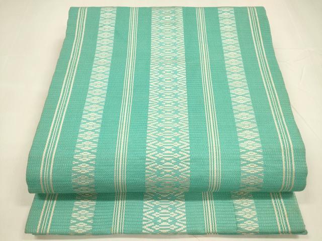 平和屋着物＊夏物　本場筑前博多織　九寸開き名古屋帯　紗献上　正絹　逸品　DABA0316cm