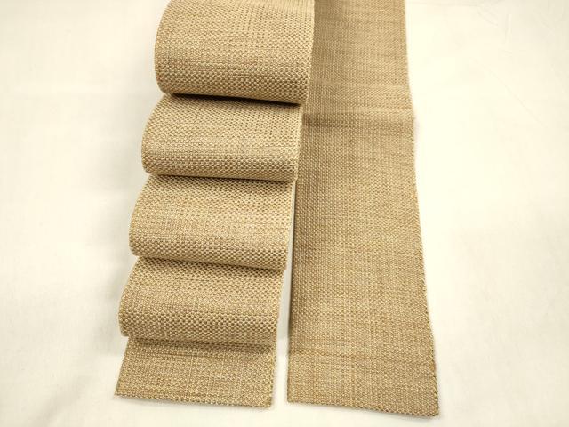 平和屋着物●男性　本場筑前博多織　角帯　霞文　正絹　逸品　DABA0406cm