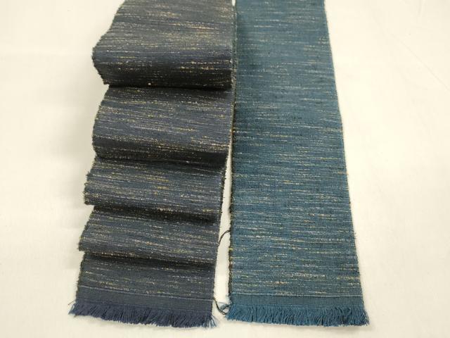 平和屋着物●男性　両面　角帯　霞文　正絹　逸品　DABA0415cm