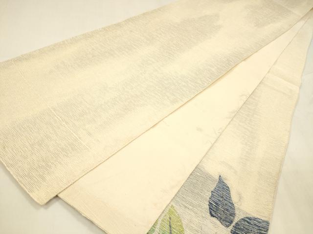平和屋着物＊夏物　六通柄袋帯　枝花文　金銀糸　正絹　逸品　DABA0500cm 平和屋着物＊夏物 六通柄袋帯 枝花文 金銀糸 正絹 逸品 DABA0500cmの