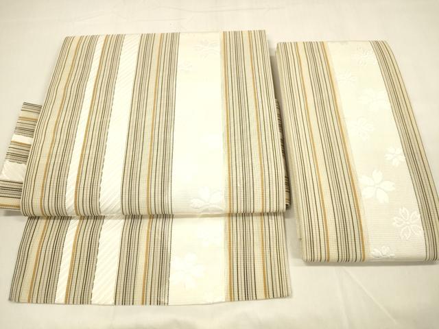 平和屋着物＊夏物　博多織　つけ帯　舞桜間道　DABA0897cm 平和屋着物＊夏物 博多織 つけ帯 舞桜間道 DABA0897cmの通販｜www