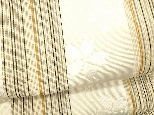 平和屋着物＊夏物　博多織　つけ帯　舞桜間道　DABA0897cm 平和屋着物＊夏物 博多織 つけ帯 舞桜間道 DABA0897cmの通販｜www