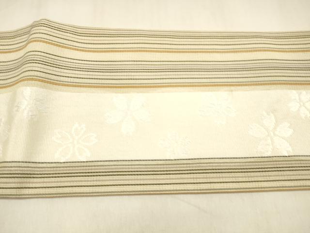 平和屋着物＊夏物　博多織　つけ帯　舞桜間道　DABA0897cm 博多帯いろいろ2026 - 銀座きもの青木｜長く大切に着続けて頂きたい