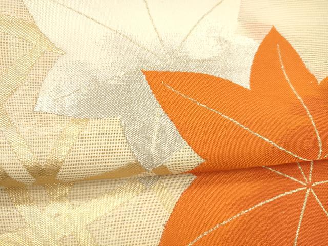 平和屋着物＊夏物　六通柄袋帯　籬舞葉文　金銀糸　正絹　逸品　DABA0906cm_2