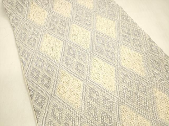 平和屋着物＊夏物　六通柄袋帯　菱文　金銀糸　正絹　逸品　DABA0910cm 平和屋着物＊夏物 六通柄袋帯 菱文 金銀糸 正絹 逸品 DABA0910cmの通販