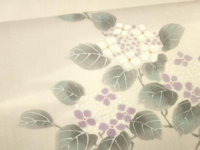 平和屋着物＊夏物　絹芭蕉　太鼓柄袋帯　紫陽花　金銀彩　正絹　逸品　DABA0925cm_3