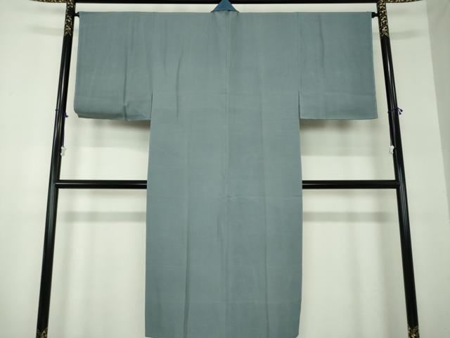 平和屋着物○男性 長襦袢 無双仕立て 藍鼠色 正絹 逸品 DABA1089ps