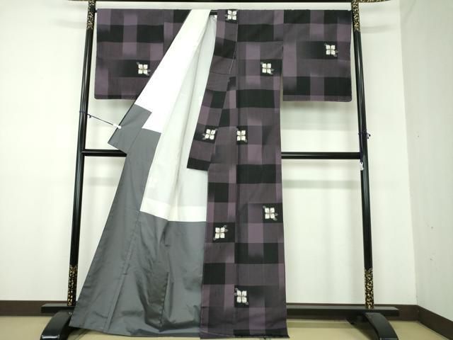 平和屋着物●伝統工芸士　池田光正作　紬　華幻影　証紙付き　正絹　逸品　未使用　DABA1109ps