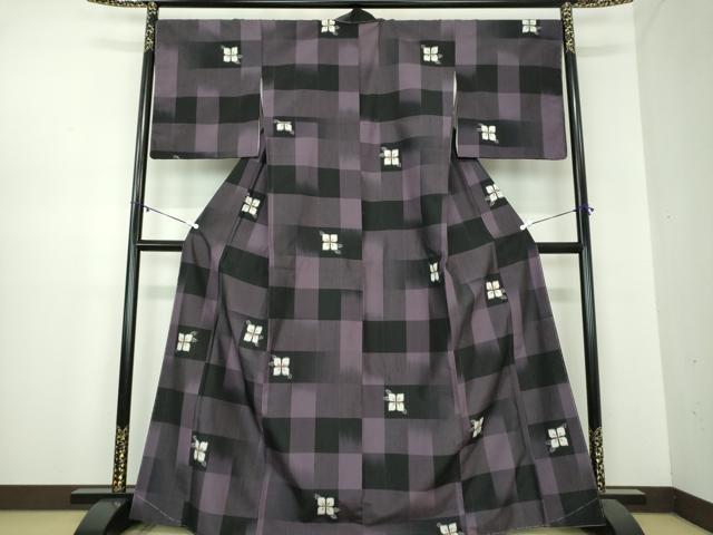 平和屋着物●伝統工芸士　池田光正作　紬　華幻影　証紙付き　正絹　逸品　未使用　DABA1109ps