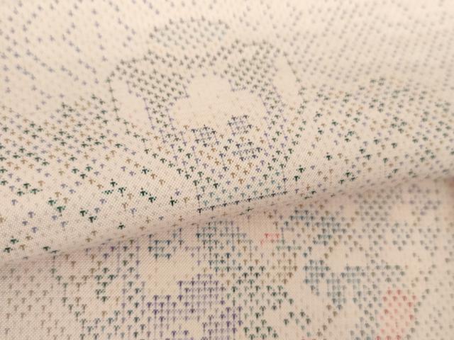 平和屋着物●本場大島紬　9マルキ　草木色泥　器物花文　大山謹製　証紙付き　正絹　逸品　未使用　DABA1149ps