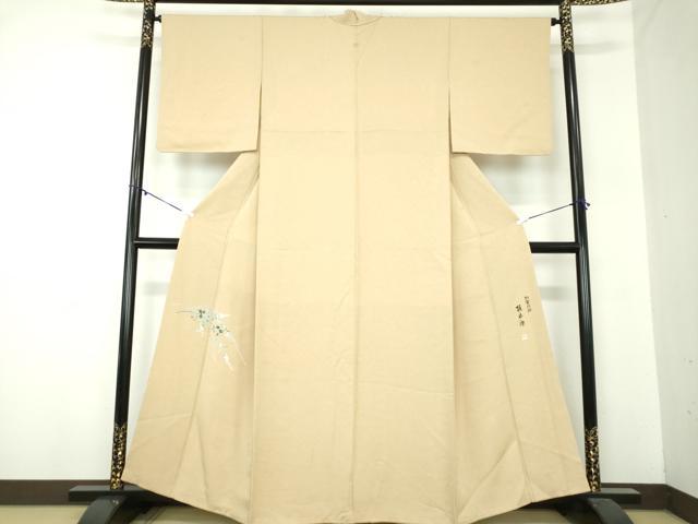 平和屋着物●本加賀友禅作家　梶山伸　色留袖　加賀の彩　枝花文　正絹　逸品　DABA1168ps