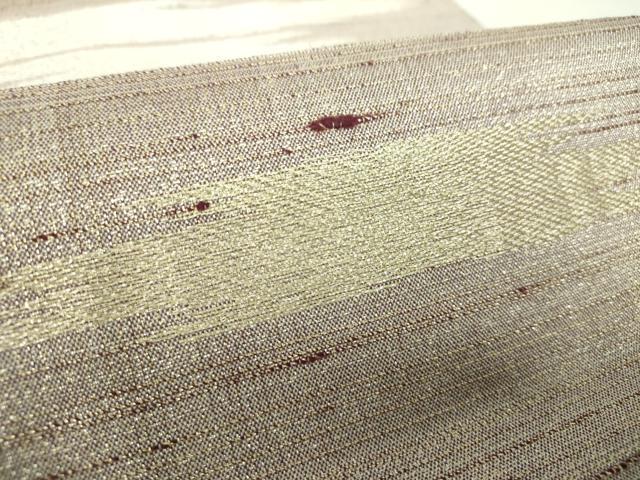 平和屋着物●西陣　みやび謹製　全通柄袋帯　紬撚金　霞文　金銀糸　ますいわ屋扱い　証紙付き　正絹　逸品　DABA1207ps 平和屋着物○西陣 みやび謹製 全通柄袋帯 紬撚金 霞文