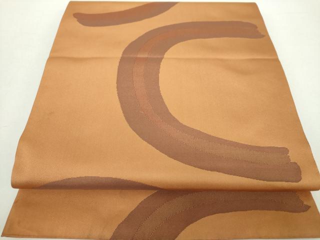 平和屋着物●西陣の名門　加納幸謹製　六通柄袋帯　半円　正絹　逸品　DABA1264ps