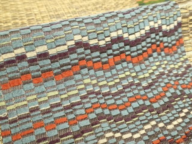 平和屋着物○西陣河村織物謹製・手織り 六通柄袋帯 唐織 手おり 粋彩