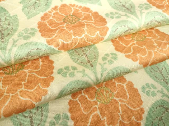 平和屋着物●上質な小紋　草花文　金彩　松坂屋扱い　正絹　逸品　DABA1397ps