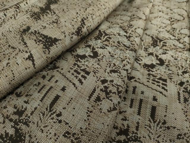 平和屋着物●本場大島紬　9マルキ　風景文　正絹　逸品　DABA1551ps