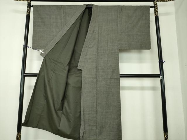 平和屋着物●男性　本場大島紬　アンサンブル　長羽織　100亀甲　総詰め　安田光治作　証紙付き　正絹　逸品　未使用　DABA1621ps