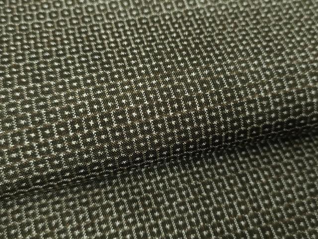 平和屋着物●男性　本場大島紬　アンサンブル　長羽織　100亀甲　総詰め　安田光治作　証紙付き　正絹　逸品　未使用　DABA1621ps