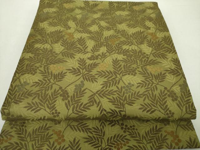平和屋着物●こむさでもーど・COMME CA DU MODE　六通柄　本袋帯　唐織　南天文　正絹　逸品　DABA1660ps