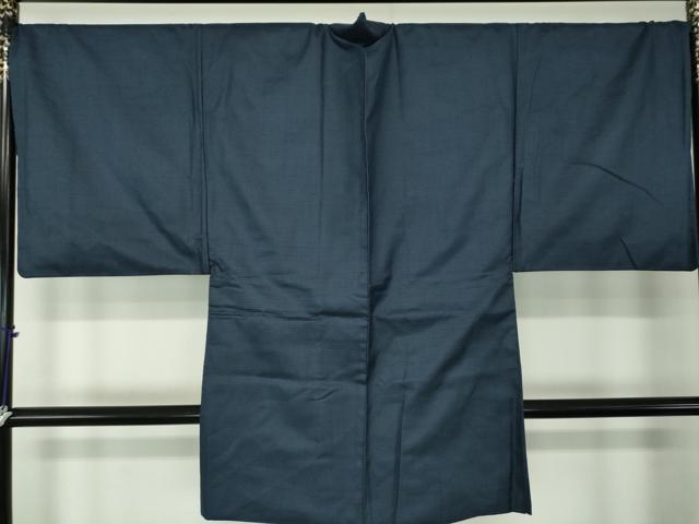 平和屋着物●男性　紬　アンサンブル　キングサイズ　長羽織　100亀甲　総詰め　正絹　逸品　未使用　DABA1874ps_8