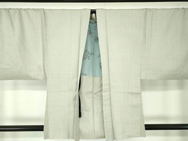 平和屋着物●男性　紬　アンサンブル　キングサイズ　羽裏・鳥獣戯画　120亀甲　総詰め　正絹　逸品　DABA1877ps_4
