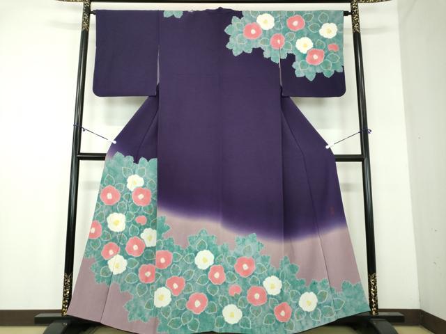 平和屋着物●訪問着　友禅　駒刺繍　舞花文　金彩　正絹　逸品　AABG2742cs 平和屋着物○訪問着 友禅 駒刺繍 舞花文 金彩 正絹 逸品 AABG2742csの