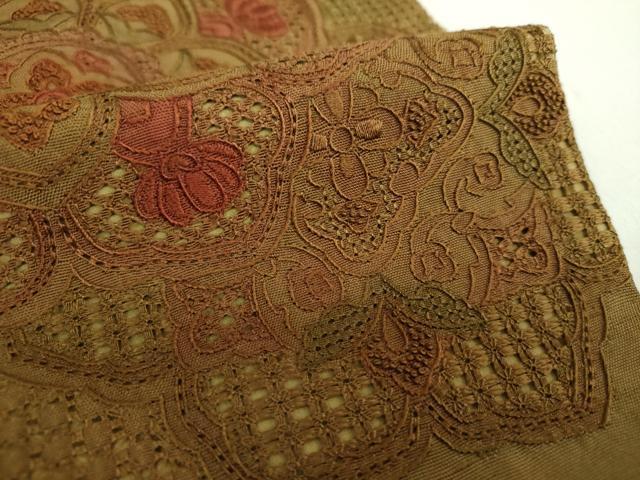 平和屋着物▽中国三大刺繍 スワトウ刺繍 汕頭刺繍 総刺繍 無地絵