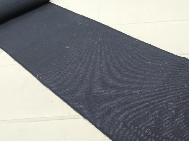 平和屋着物●綿薩摩　木綿　紬　反物　着尺　蚊絣　未使用　DABA2994zy_1