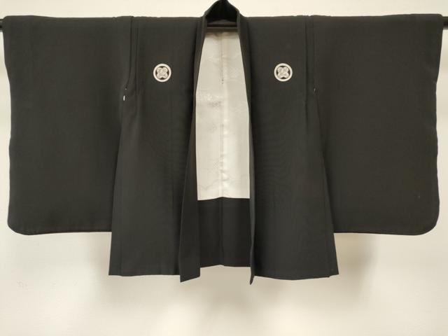 平和屋着物[]七五三　男の子　黒紋付・羽織・長襦袢(単衣)・行灯袴・小物セット　箱付き　DABA3554ma_6