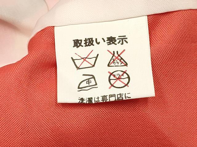 平和屋着物[]七五三　女の子　３歳　祝着　三つ身　長襦袢(単衣・半衿刺繍)セット　扇面花文　金彩　逸品　DABA3570ma_5