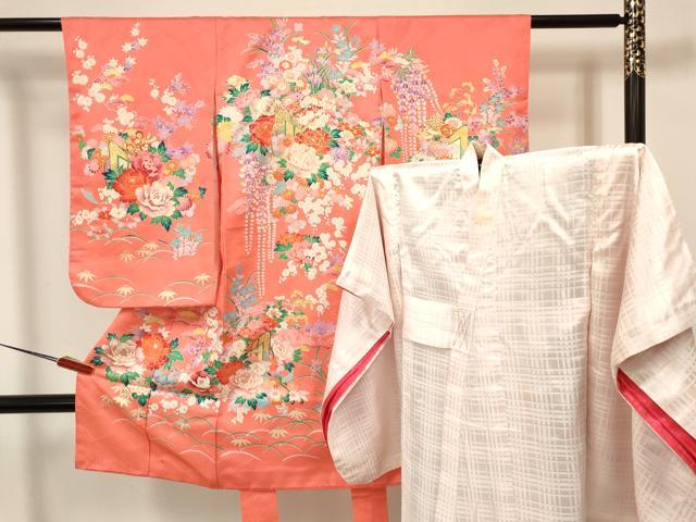 女の子 平和屋着物[]七五三 3歳 祝着 三つ身 長襦袢(袷)セット 長襦袢 