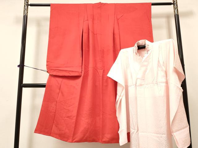 平和屋着物[]七五三 女の子 ７歳 祝着 四つ身 長襦袢(無双仕立て・半衿
