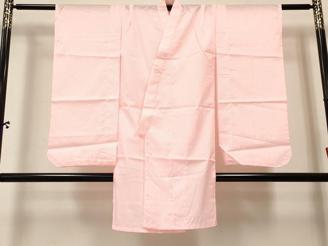 平和屋着物[]七五三　女の子　７歳　祝着　四つ身　長襦袢(単衣)セット　花蝶文　暈し染め　金彩　逸品　DABA3820ma_6