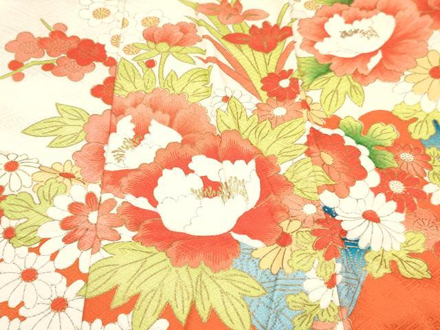 平和屋着物[]七五三　女の子　３歳　祝着　三つ身　長襦袢(袷)セット　刺繍　牡丹花文　金彩　逸品　DABA3823ma_5