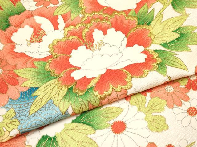 平和屋着物[]七五三　女の子　３歳　祝着　三つ身　長襦袢(袷)セット　刺繍　牡丹花文　金彩　逸品　DABA3823ma_6