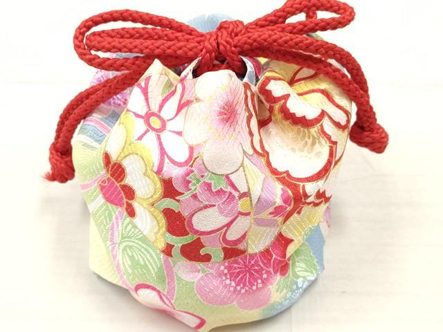 平和屋着物[]七五三　女の子　３歳　祝着　三つ身　長襦袢(単衣)・被布・巾着セット　牡丹花文　暈し染め　金彩　洗える着物　DABA3831ma_8