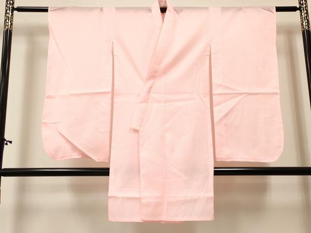 平和屋着物[]七五三　女の子　７歳　祝着　四つ身　長襦袢(単衣)セット　御所車花文　暈し染め　金彩　未使用　DABA3843ma_7