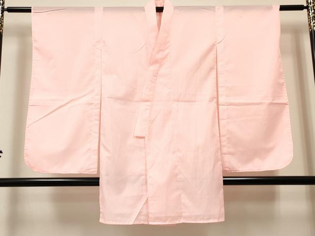 平和屋着物[]七五三　女の子　７歳　祝着　四つ身　長襦袢(単衣)セット　舞蝶花車文　暈し染め　金銀彩　逸品　未使用　DABA3848ma_7