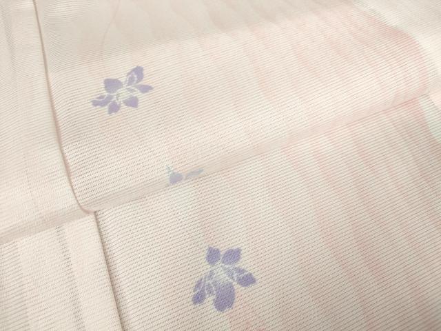 平和屋着物＊夏物　小紋　絽　花間道　洗える着物　DABA4507az_4