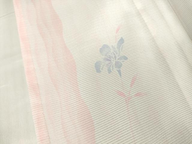 平和屋着物＊夏物　小紋　絽　花間道　洗える着物　DABA4507az_7